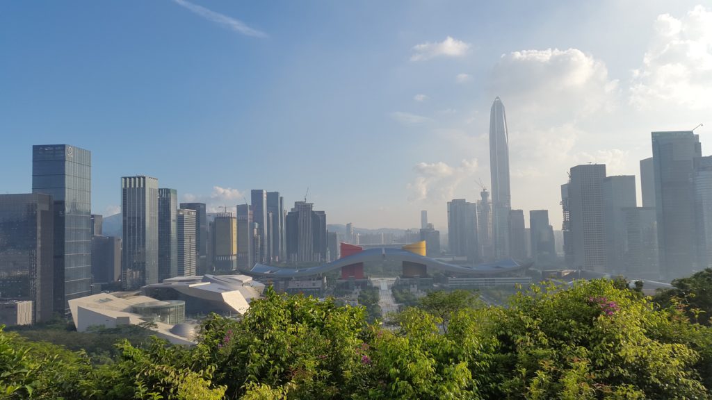 Deng Xiaoping's statue gets to look at the city of his dreams from Lianhuashan Park