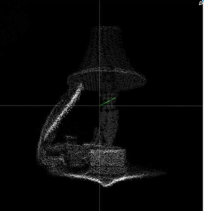 Point cloud of a Lamp. Courtesy : TI VoxelViewer user guide